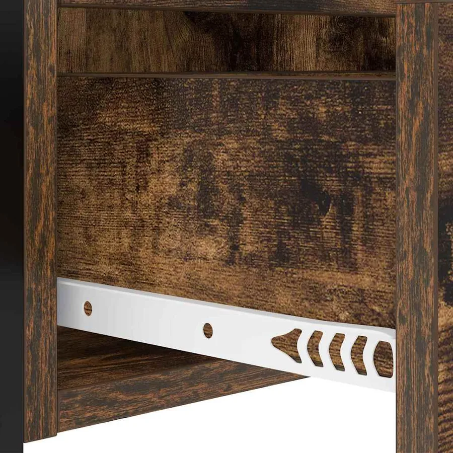 Cabinet de chevet avec tiroir 2 pcs Chêne fumé 40 x 31 x 60 cm - 11