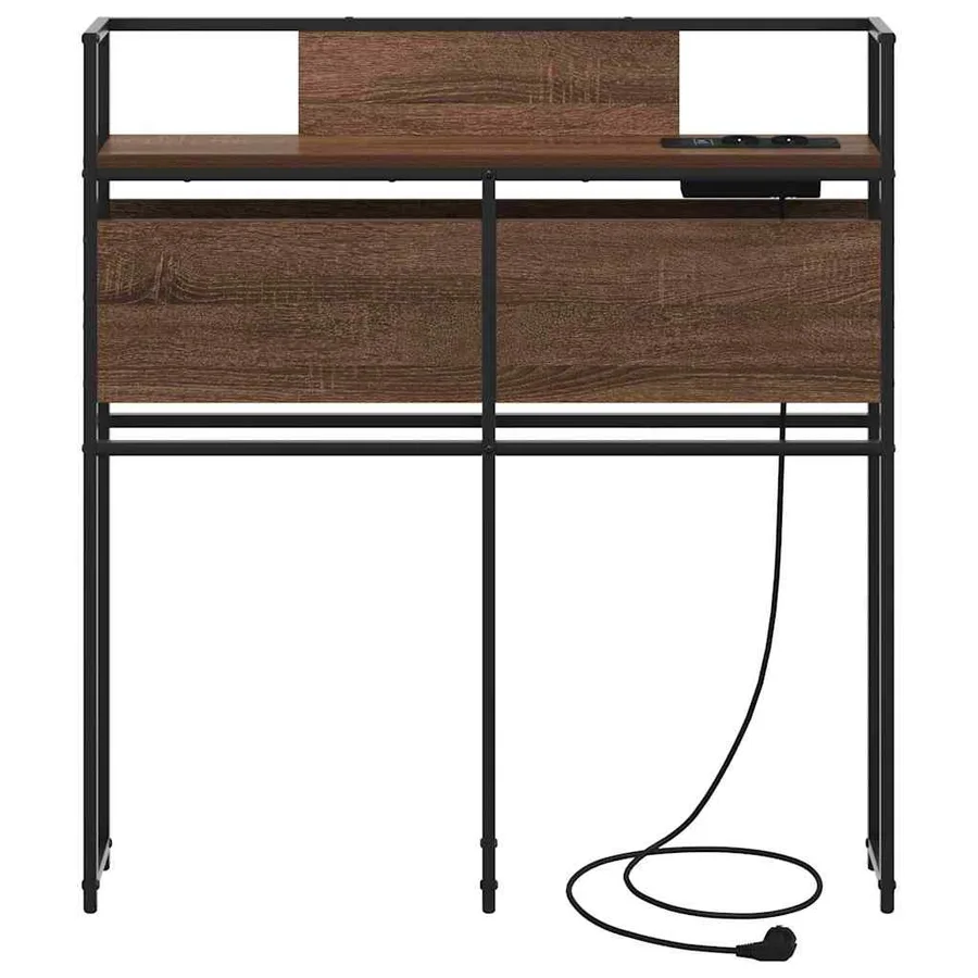 Tête de lit de rangement Chêne marron Bois d'ingénierie - 5