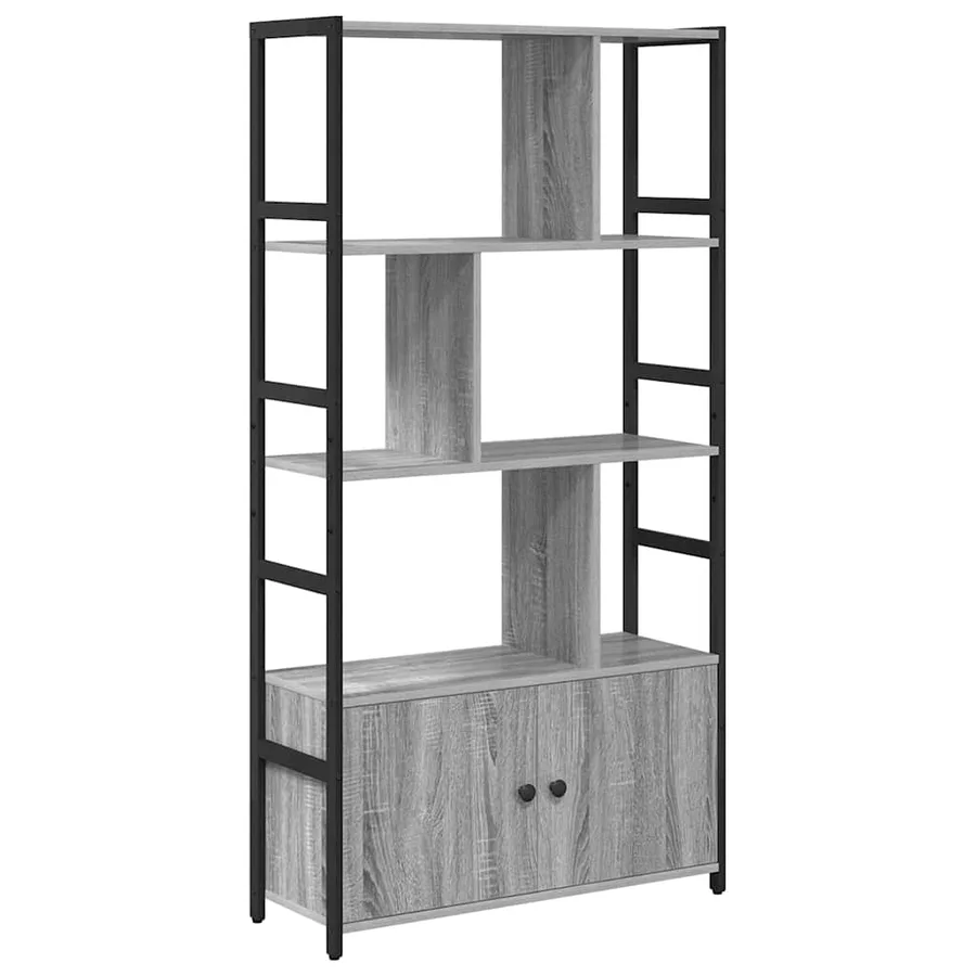 Étagère Sonoma gris 80 x 30 x 155,5 cm Bois d'ingénierie - 2