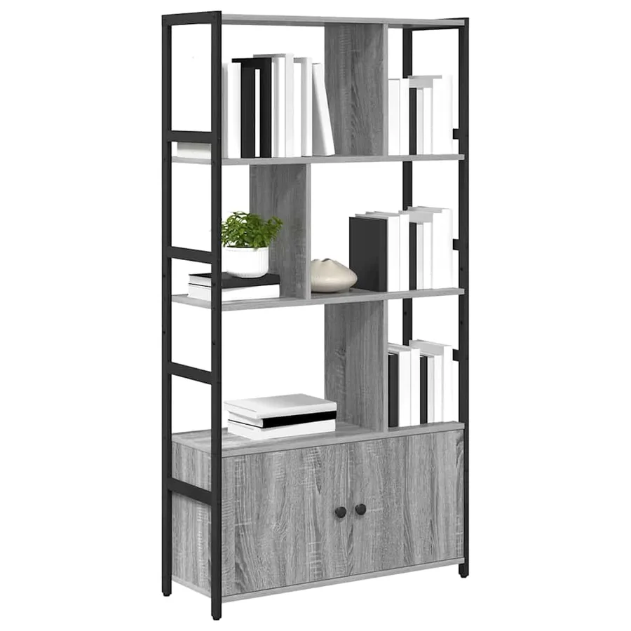 Étagère Sonoma gris 80 x 30 x 155,5 cm Bois d'ingénierie - 3