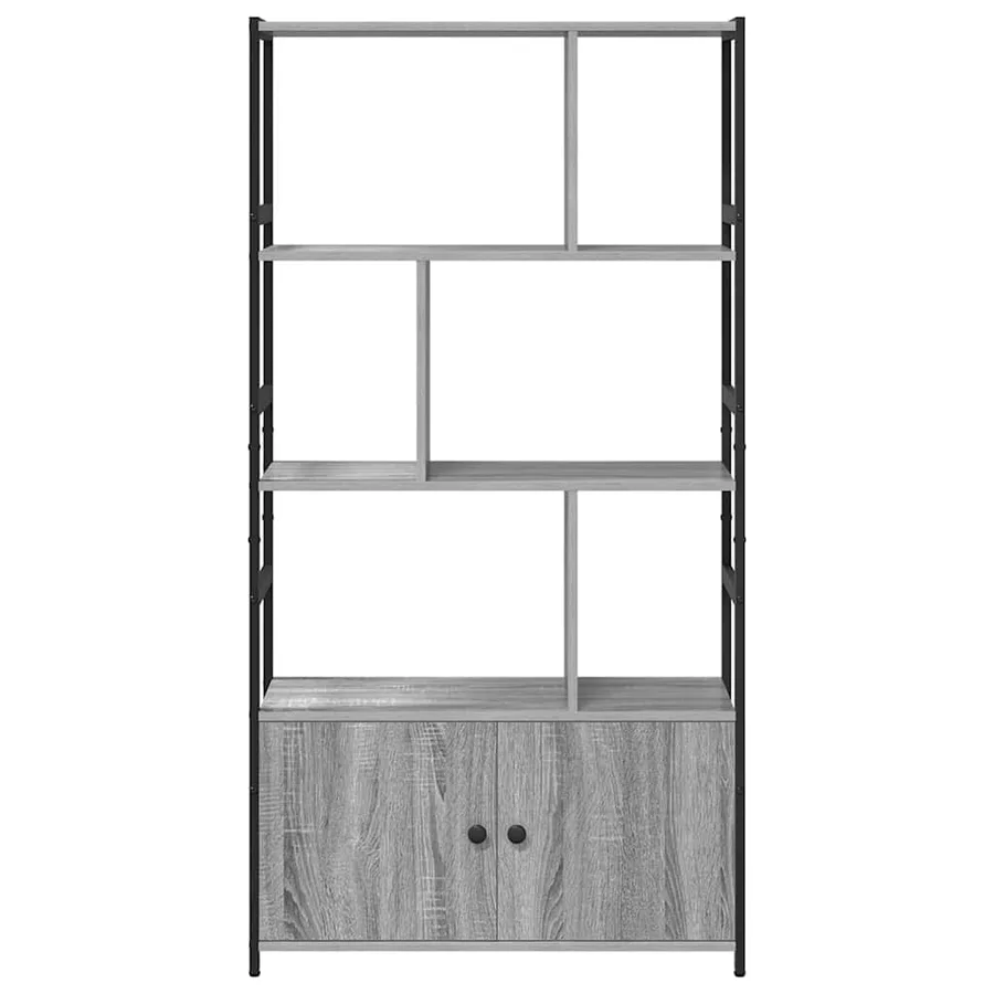 Étagère Sonoma gris 80 x 30 x 155,5 cm Bois d'ingénierie - 6