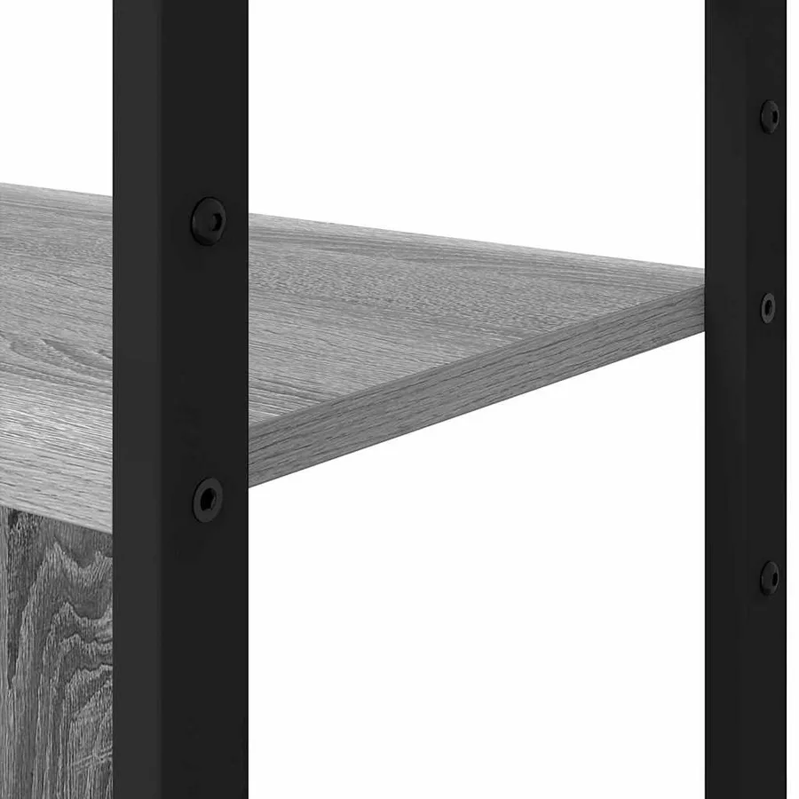 Étagère Sonoma gris 80 x 30 x 155,5 cm Bois d'ingénierie - 9