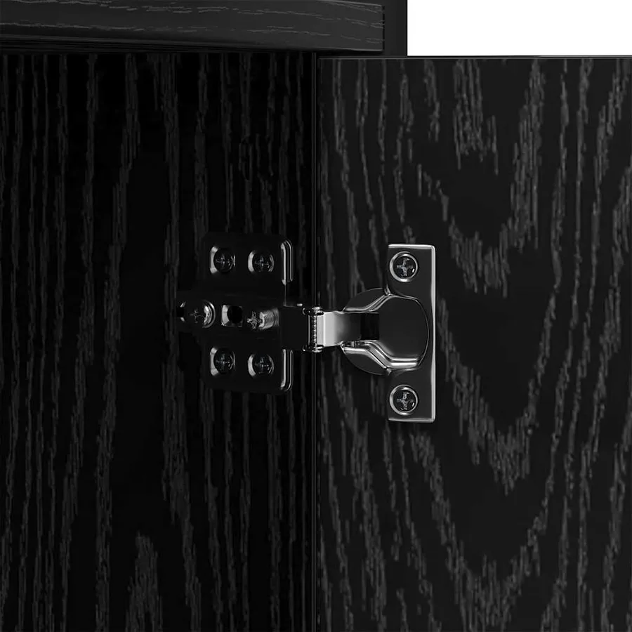Étagère Chêne noir 80 x 30 x 155,5 cm Bois d'ingénierie - 8