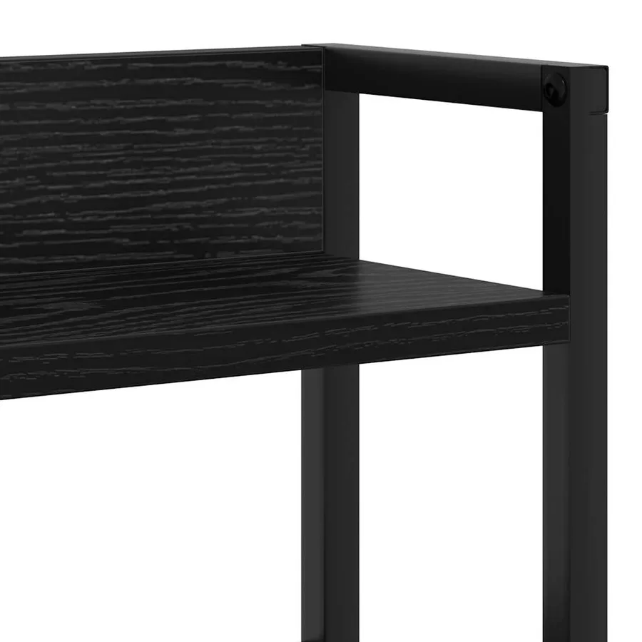 Tête de lit de rangement Chêne noir Bois d'ingénierie - 8