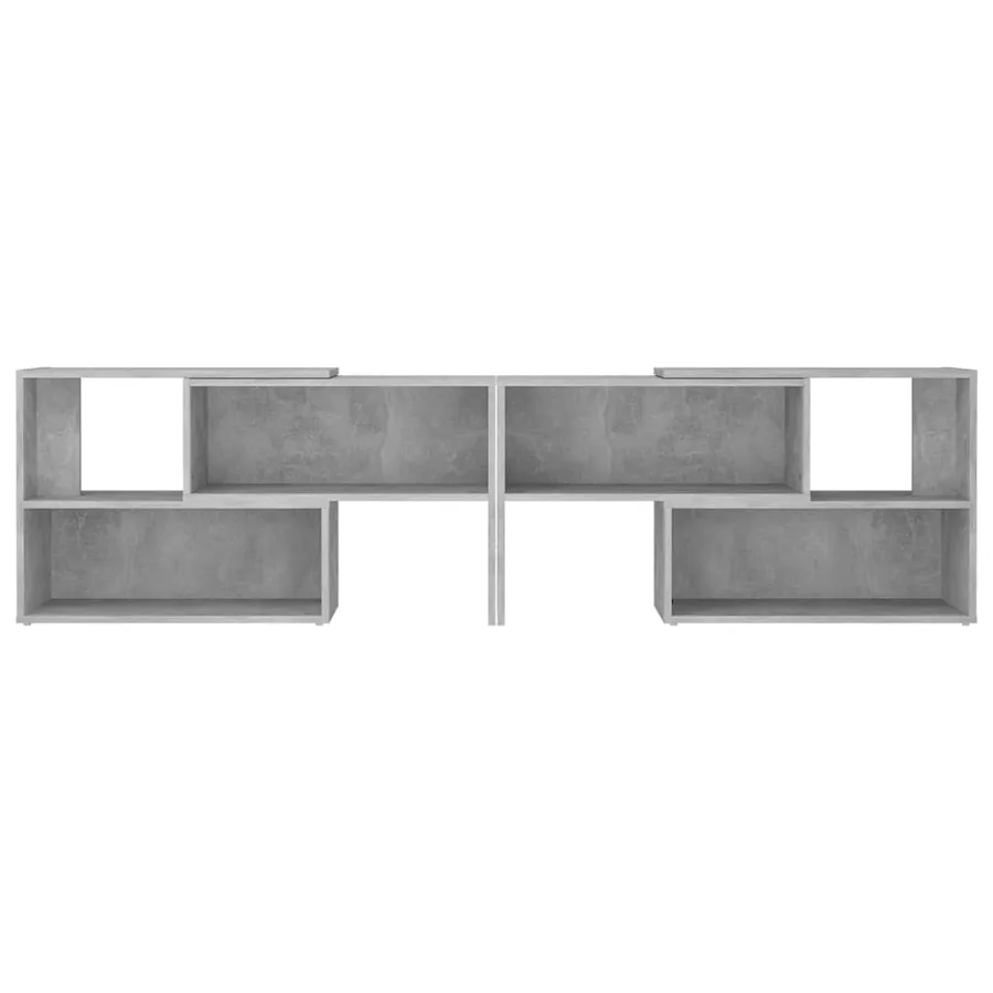 Meuble TV Gris béton 149x30x52 cm Bois d'ingénierie - 5