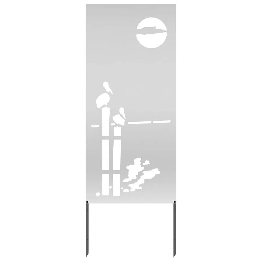 Écran de confidentialité de jardin Fretwork Argenté 50 x 140 cm - 2