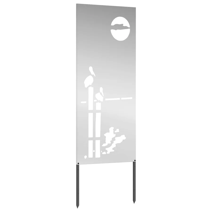 Écran de confidentialité de jardin Fretwork Argenté 50 x 140 cm - 4