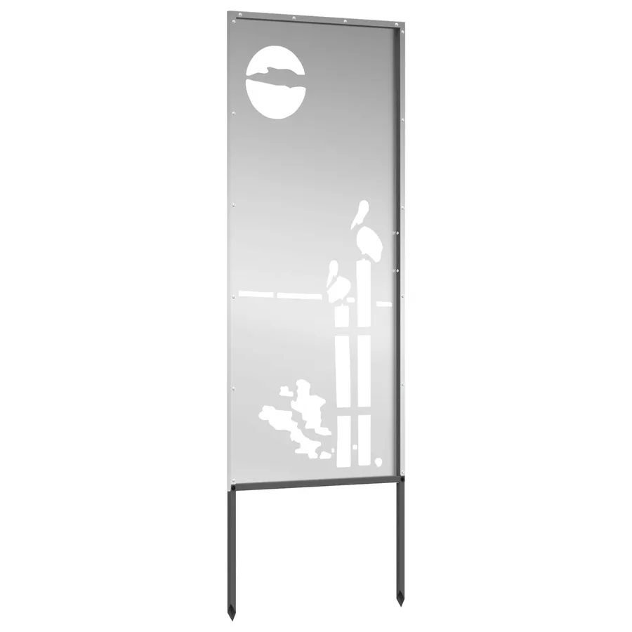 Écran de confidentialité de jardin Fretwork Argenté 50 x 140 cm - 5