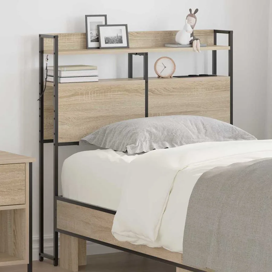 Tête de lit de rangement Chêne sonoma Bois d'ingénierie