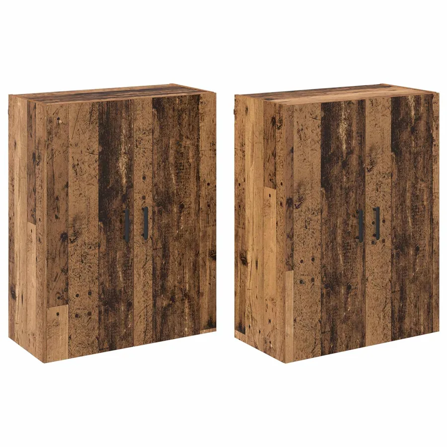 Armoire Murale 2 pcs Bois ancien 69,5 x 34 x 90 cm - 2
