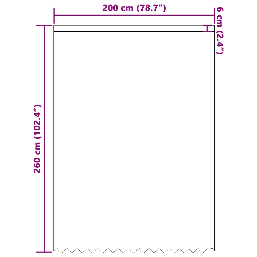 Rideau en Dentelle Floral Blanc 245 x 200 cm Polyester - 8