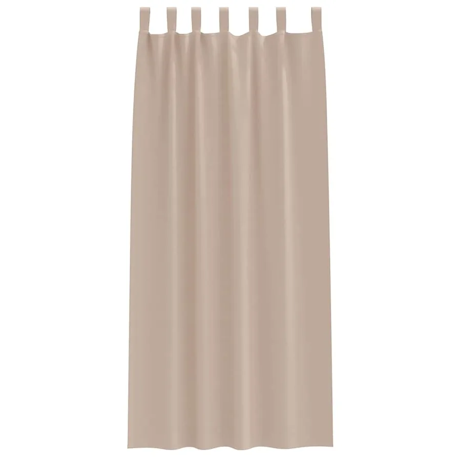 Rideaux occultants avec anneaux 2 pcs Taupe 225 x 140 cm - 4