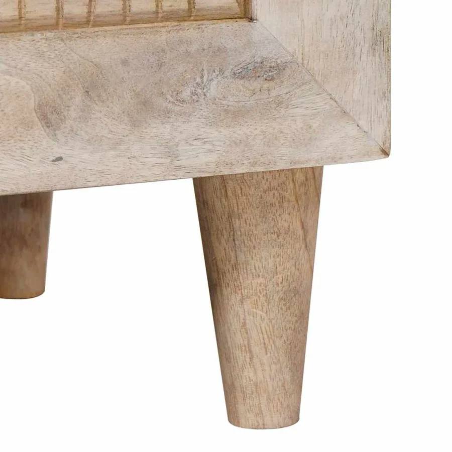 Table de chevet Blanc 40 x 33 x 46 cm Bois d'ingénierie - 8