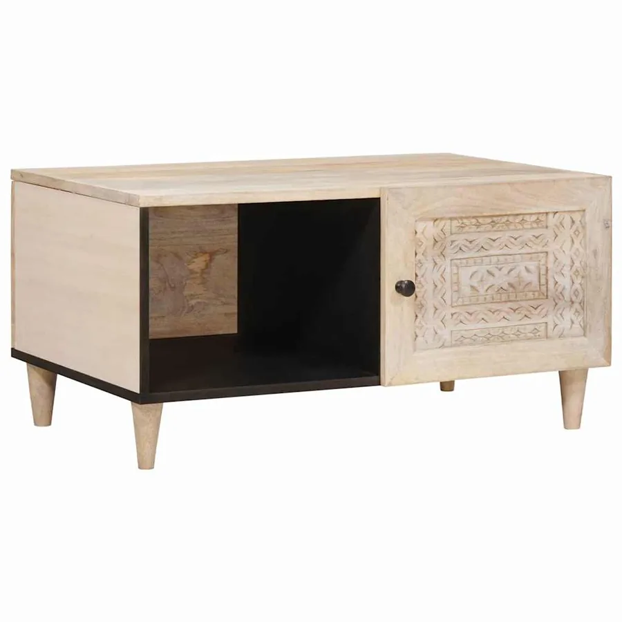 Table basse Blanc 100 x 54 x 40 cm Bois d'ingénierie