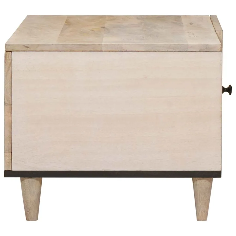 Table basse Blanc 100 x 54 x 40 cm Bois d'ingénierie - 4