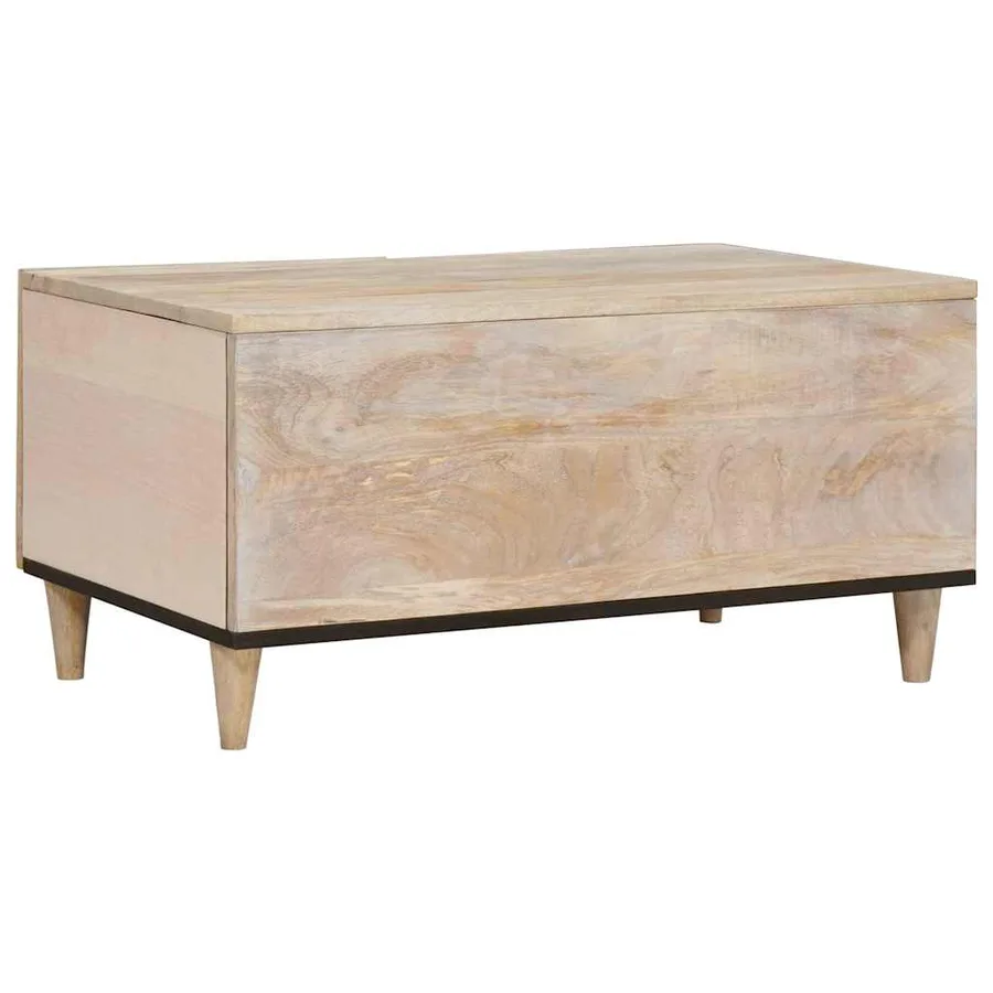 Table basse Blanc 100 x 54 x 40 cm Bois d'ingénierie - 5
