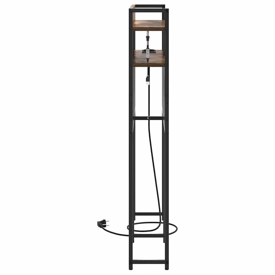 Tête de lit de rangement Chêne fumé Bois d'ingénierie - 7