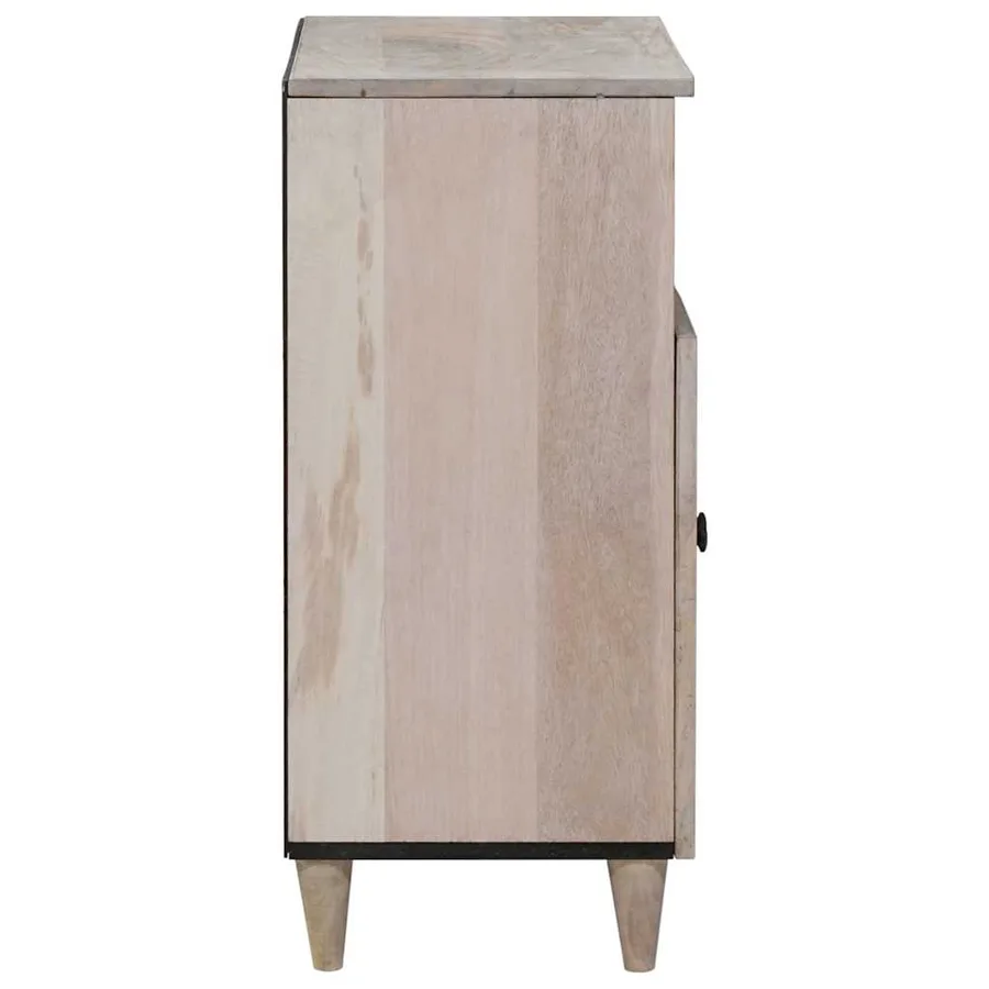 Buffet Blanc Blanchi 60 x 33 x 75 cm Bois de mangue massif - 4