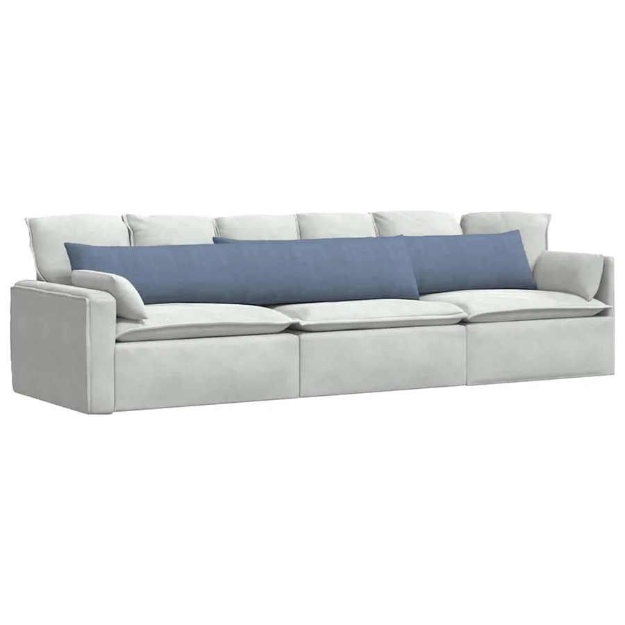 Coussins de canapé 2 pcs Bleu 200 x 40 cm - 3
