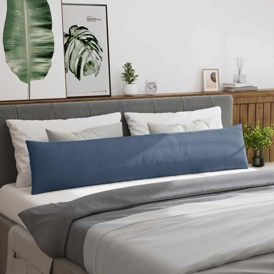 Coussins de canapé 2 pcs Bleu 200 x 40 cm - 4