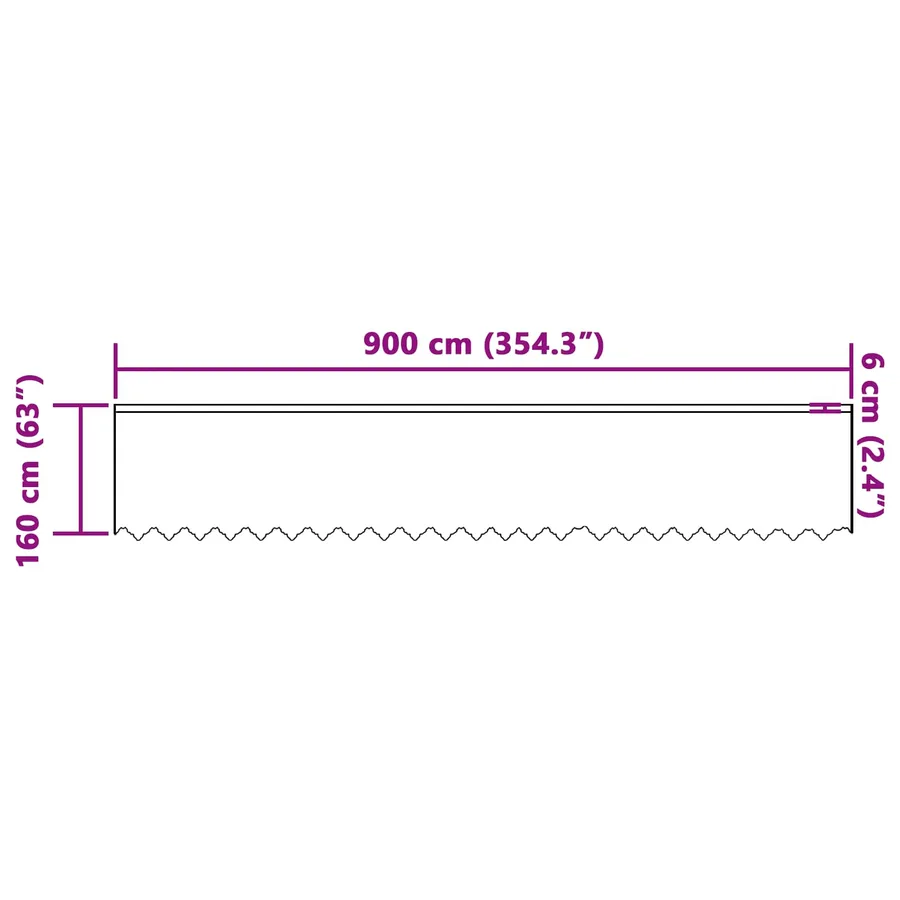 Rideau en Dentelle Floral Blanc 160 x 900 cm Polyester - 8