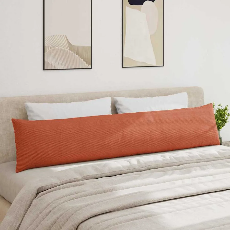 Coussins de canapé 2 pcs Rouge orange 200 x 40 cm - 4
