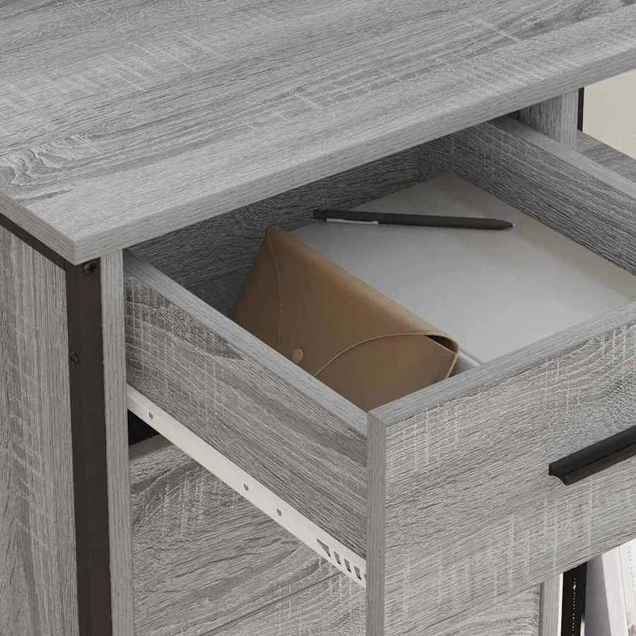 Cabinet avec Station de Charge Gris Sonoma 76 x 41 x 72 cm - 4