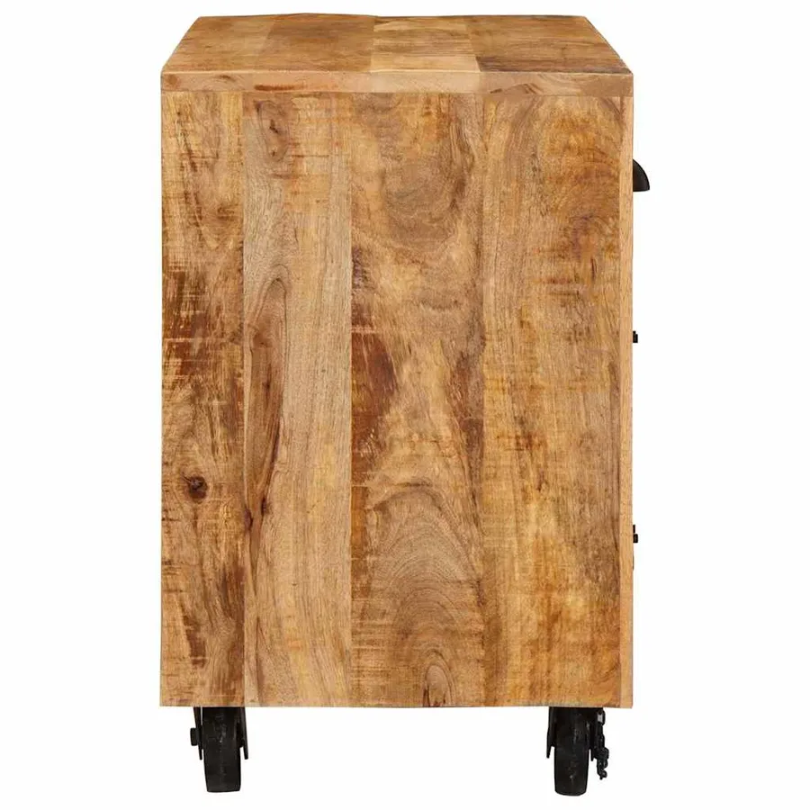 Meuble d'appoint Marron 70 x 38 x 63 cm bois de manguier massif - 6