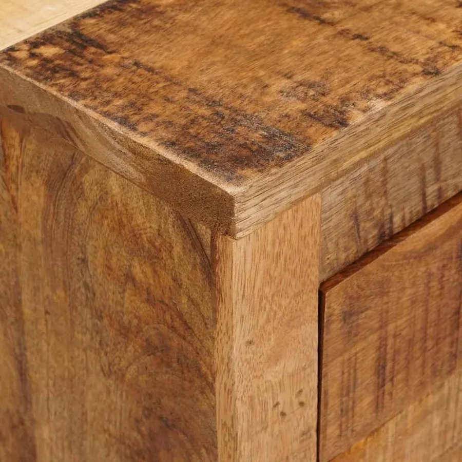 Meuble d'appoint Marron 70 x 38 x 63 cm bois de manguier massif - 8