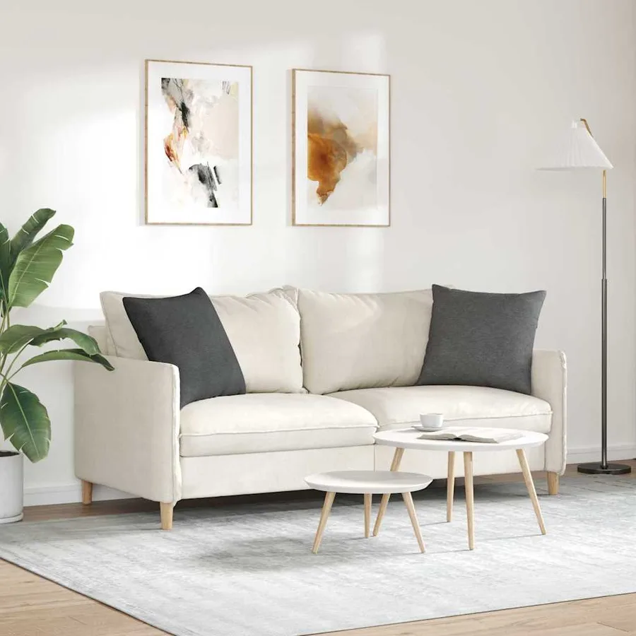 Coussins de canapé 2 pcs Gris foncé 50 x 50 cm - 4