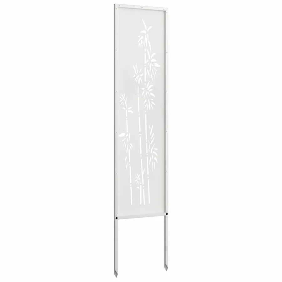 Écran de confidentialité de jardin Floral Blanc 32 x 140 cm - 7
