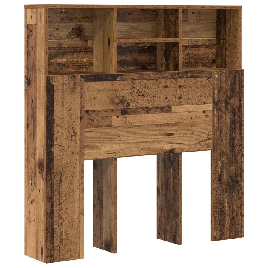 Cabinet de Tête de Lit Bois ancien 100 x 19 x 103,5 cm - 2