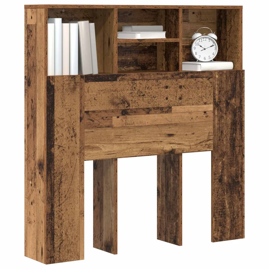 Cabinet de Tête de Lit Bois ancien 100 x 19 x 103,5 cm - 3