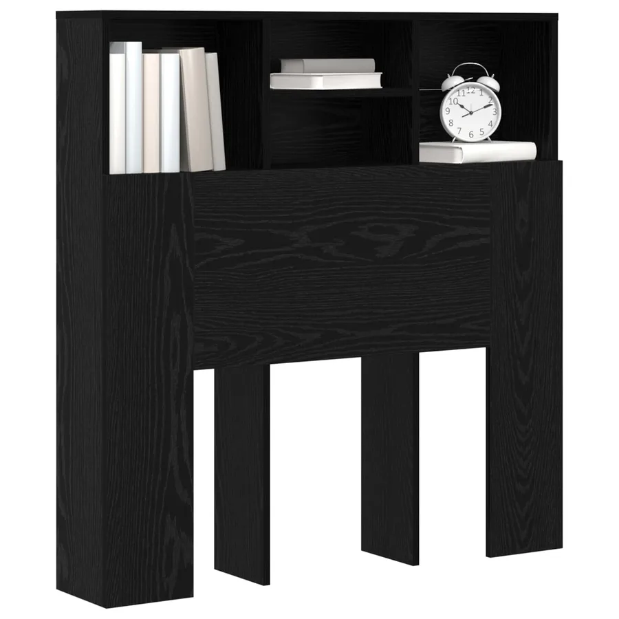 Cabinet de Tête de Lit Chêne noir 100 x 19 x 103,5 cm - 3