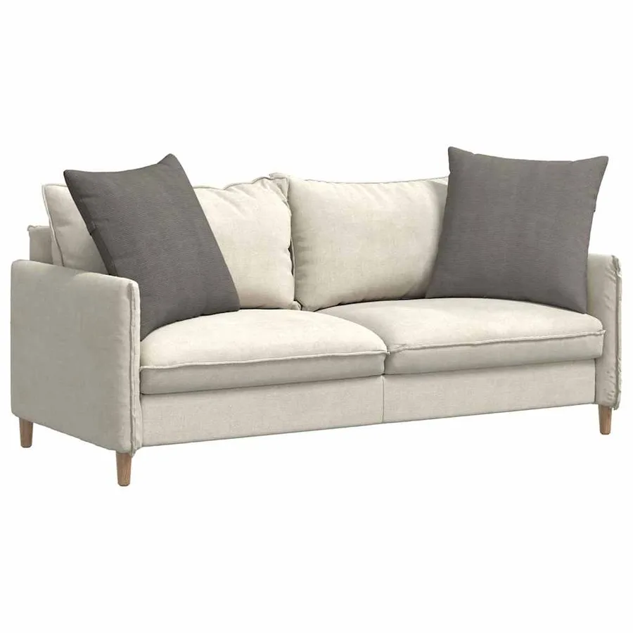 Coussins de canapé 2 pcs Gris clair 60 x 60 cm - 3