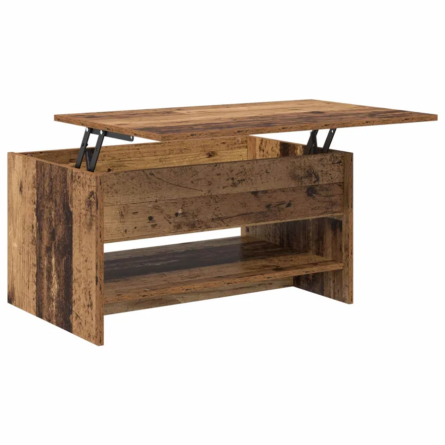Table basse Bois Ancien 80 x 50,5 x 41,5 cm Bois d'ingénierie - 5