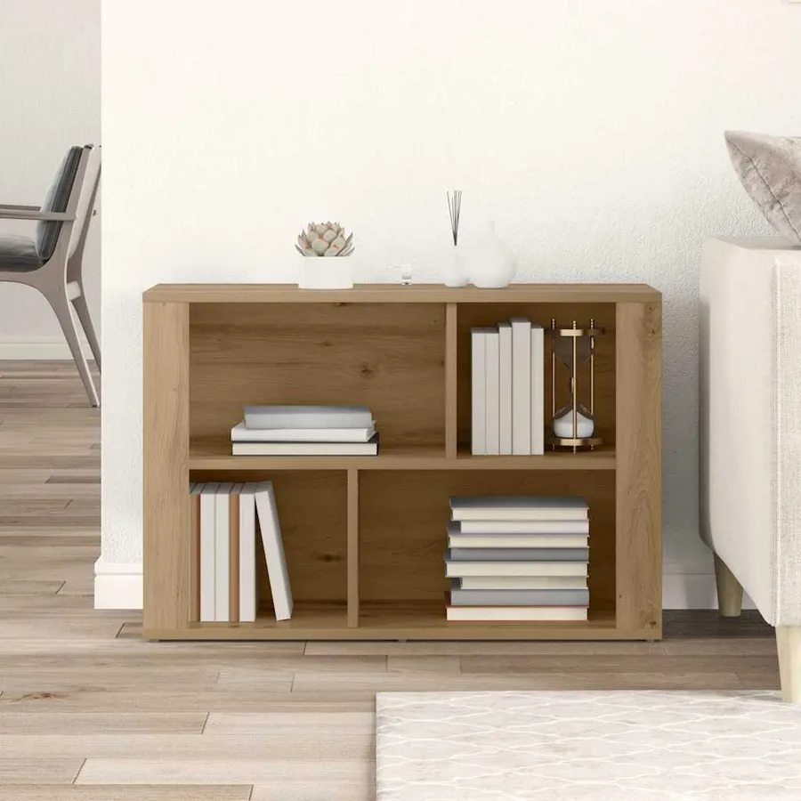 Buffet Chêne artisanal 80 x 30 x 53 cm Bois d'ingénierie - 4