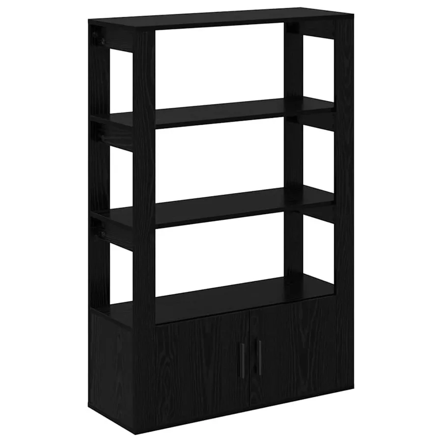 Buffet Chêne noir 30 x 80 x 119.5 cm Bois d'ingénierie - 2