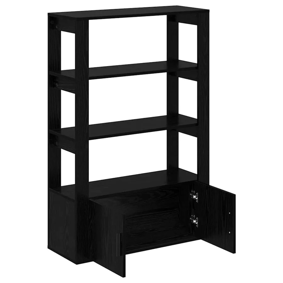 Buffet Chêne noir 30 x 80 x 119.5 cm Bois d'ingénierie - 5