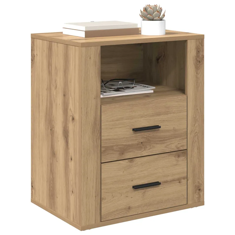 Cabinet de chevet Chêne artisanal 35 x 50 x 60 cm - 3