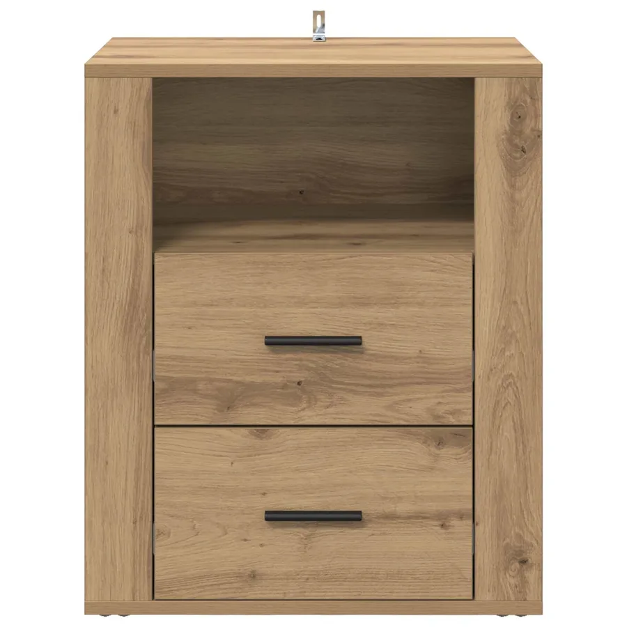 Cabinet de chevet Chêne artisanal 35 x 50 x 60 cm - 6