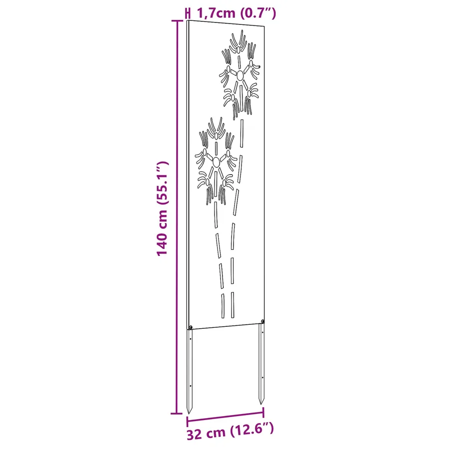 Écran de confidentialité de jardin Anthracite 32 x 140 cm - 10