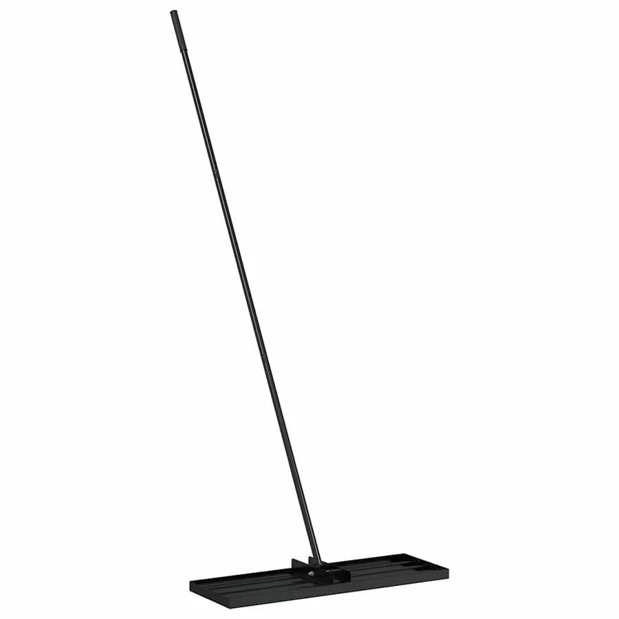 Rateau de nivellement pour jardin Noir Acier enduit de poudre - 2
