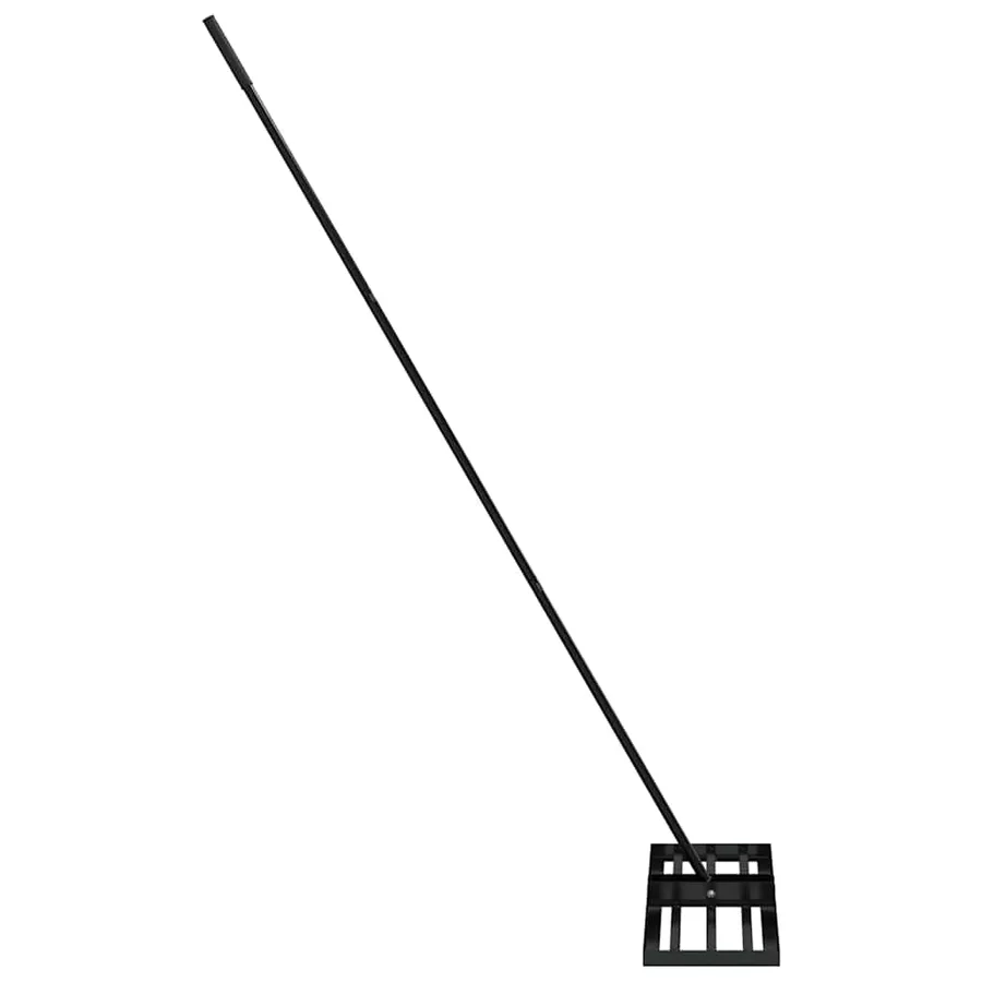 Rateau de nivellement pour jardin Noir Acier enduit de poudre - 5