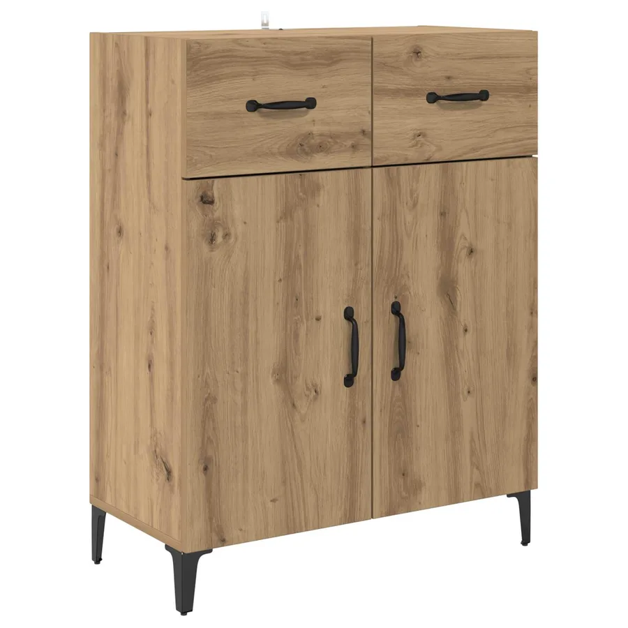 Buffet Chêne artisanal 69,5 x 34 x 90 cm Bois d'ingénierie - 2