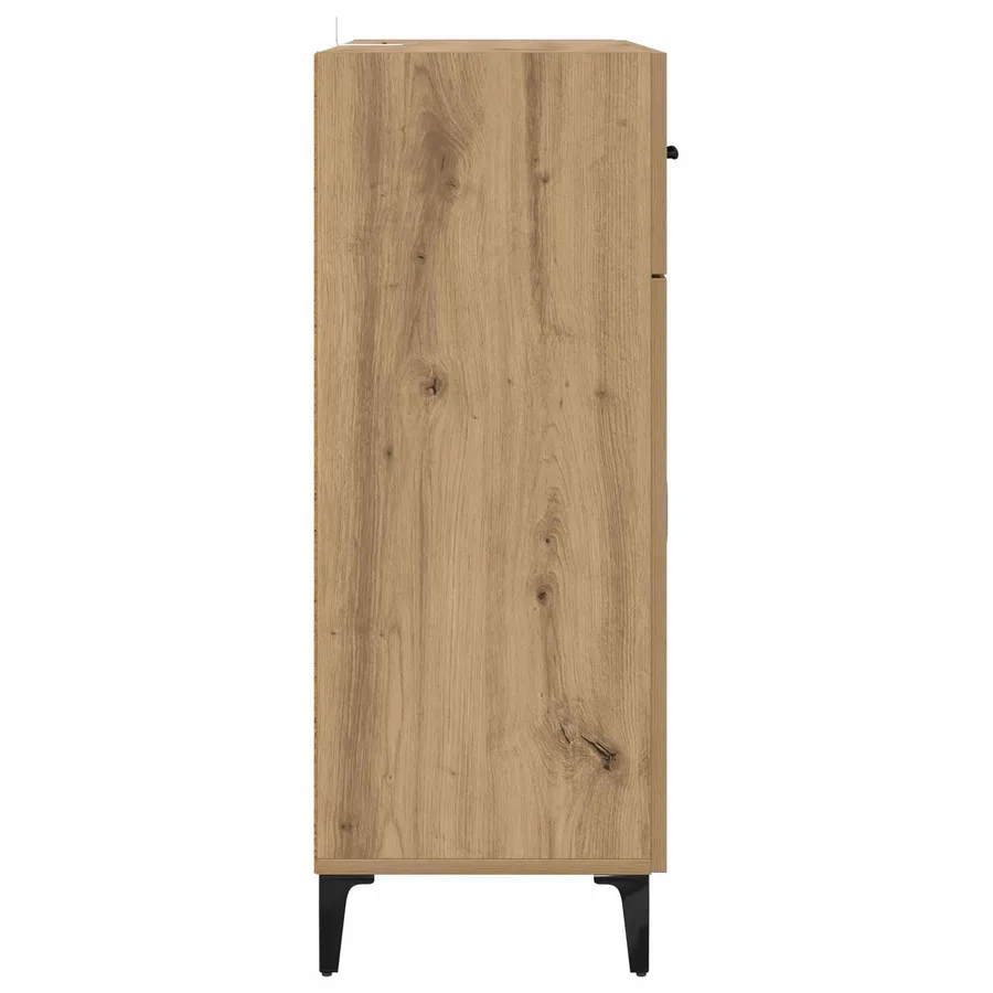 Buffet Chêne artisanal 69,5 x 34 x 90 cm Bois d'ingénierie - 7