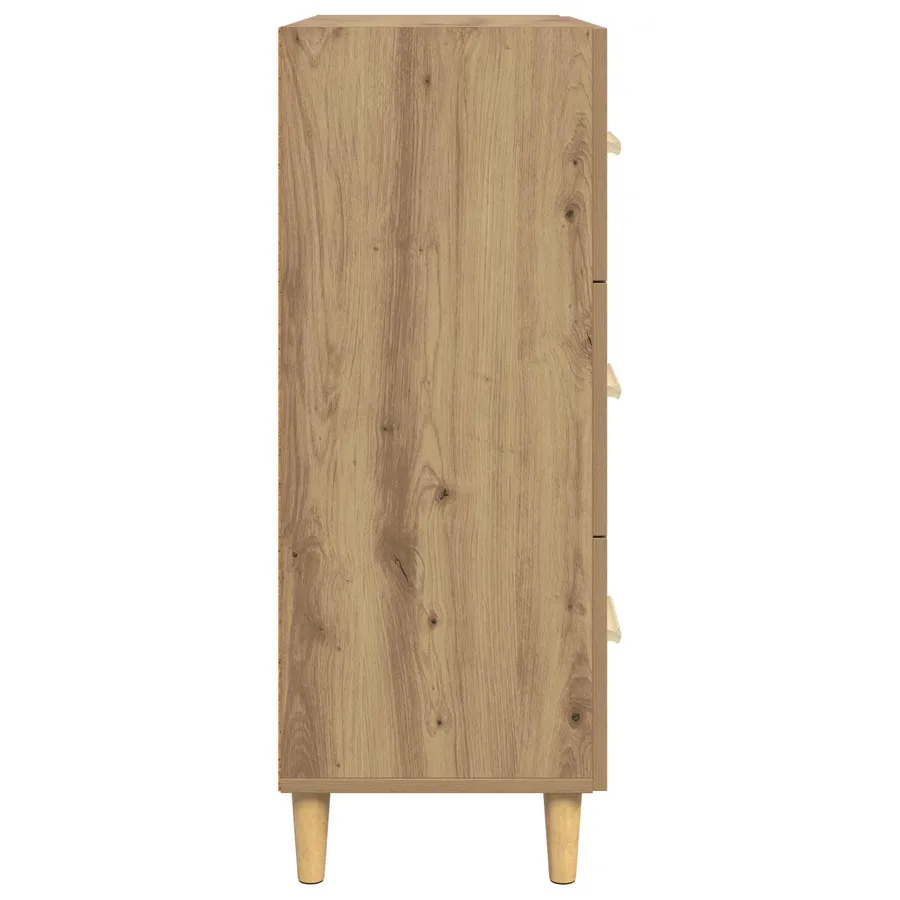Buffet Chêne artisanal 69,5 x 34 x 90 cm Bois d'ingénierie - 7