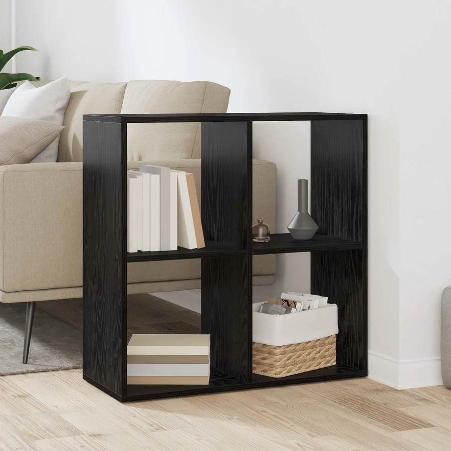 Bibliothèque Chêne noir 69,5 x 29 x 69,5 cm Bois d'ingénierie