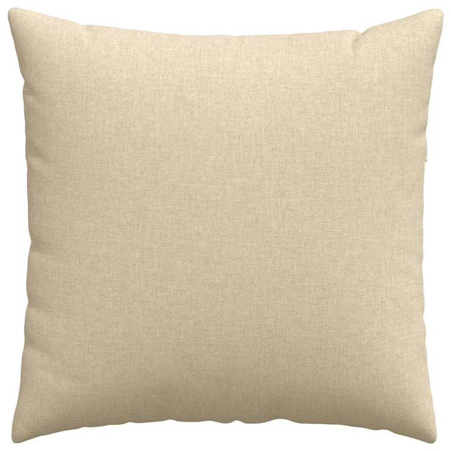 Coussins de canapé 2 pcs Crème 80 x 80 cm tissu - 6