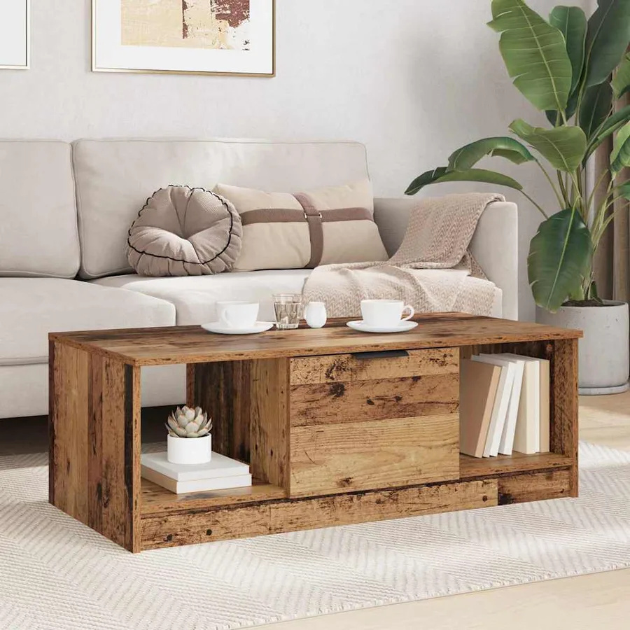 Table basse Bois Ancien 102 x 50 x 36cm Bois d'ingénierie - 4